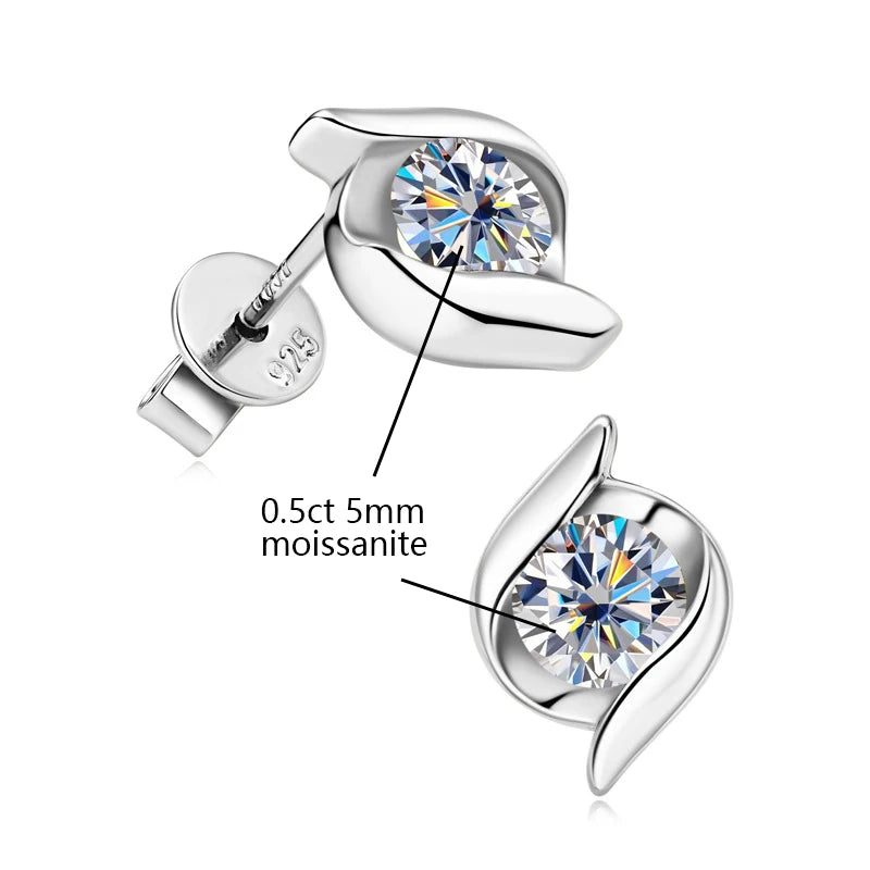 2.0 ct Moissanit-Schmuckset für Damen – 925er Sterlingsilber