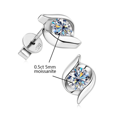 2.0 ct Moissanit-Schmuckset für Damen – 925er Sterlingsilber
