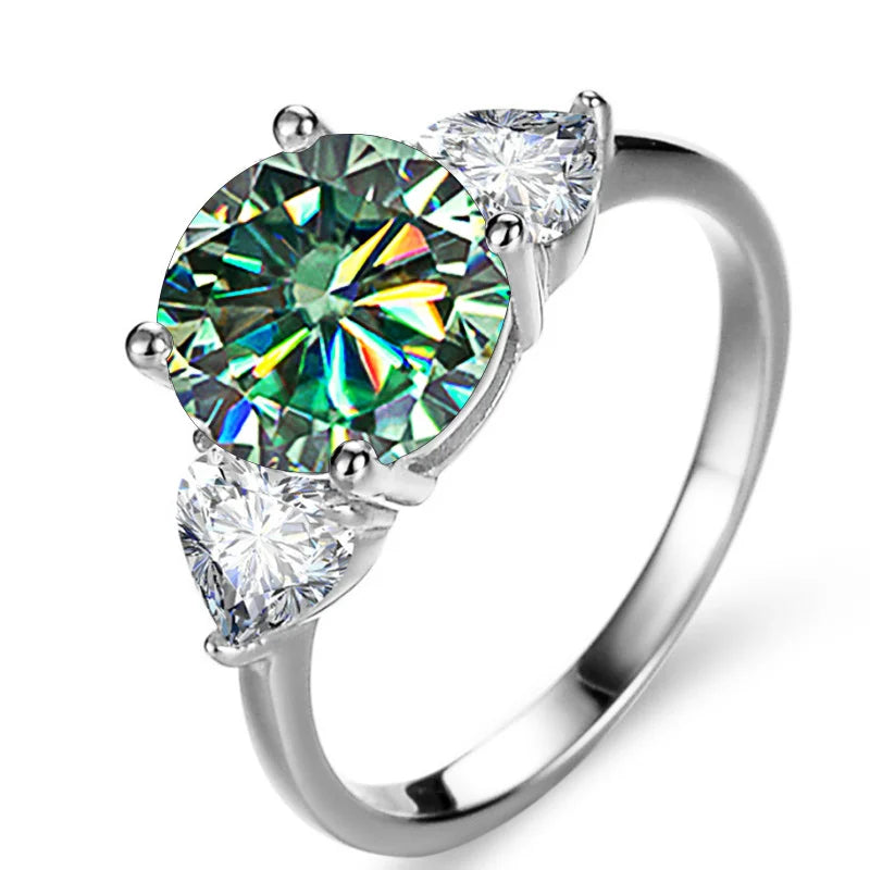 Damen Luxus-Ring mit 3 Karat Moissanit