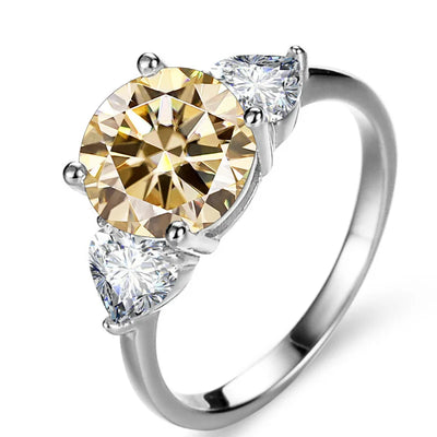 Damen Luxus-Ring mit 3 Karat Moissanit