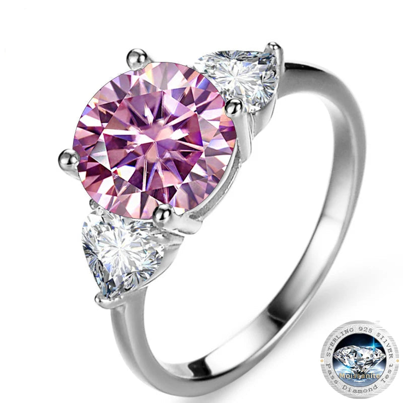 Damen Luxus-Ring mit 3 Karat Moissanit