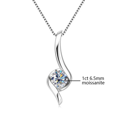 2.0 ct Moissanit-Schmuckset für Damen – 925er Sterlingsilber