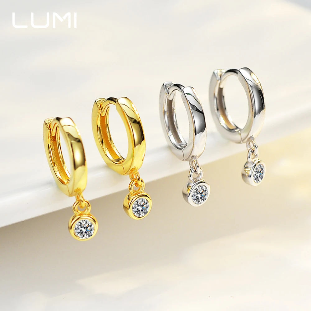 0.1 Karat Moissanit Ohrringe, 925 Sterling Silber