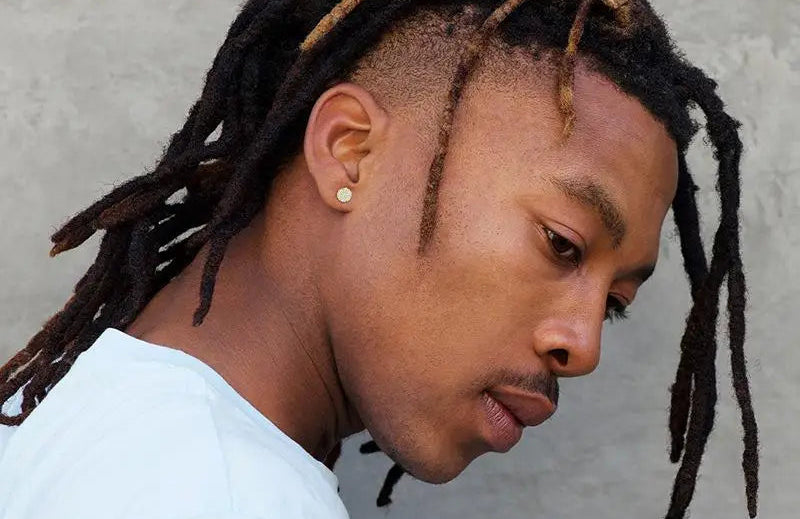 Unisex 925 Sterling Silber Moissanit Ohrring