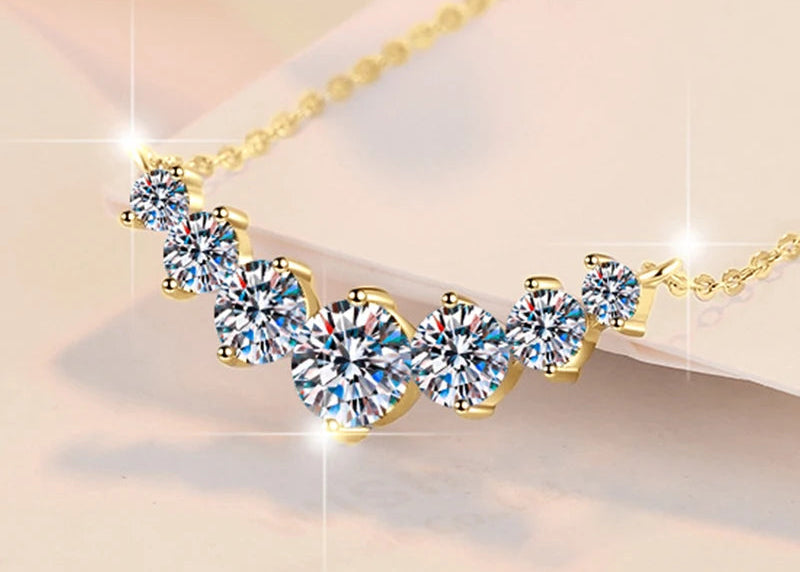 Moissanit-Halskette mit unvergleichlicher Brillanz
